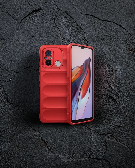 Xiaomi Redmi 12c Kılıf Optimum Silikon - Kırmızı