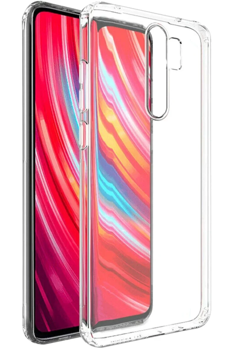 Xiao Red Note 8 Pro Kılıf Lüx Şeffaf Silikon