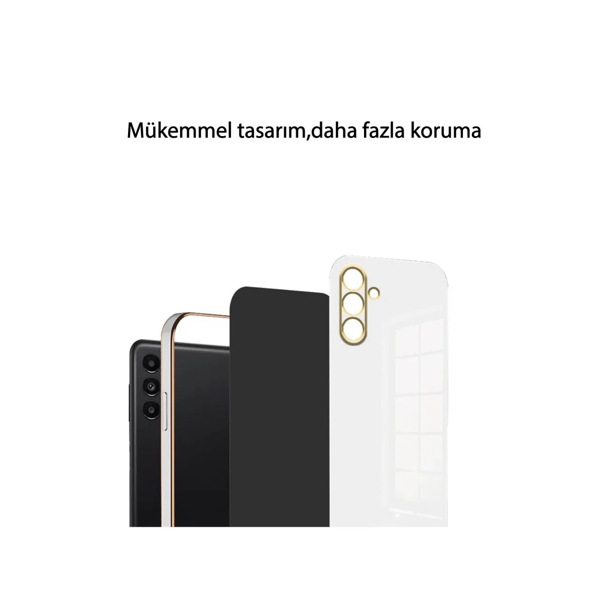 Samsung Galaxy A55 5g Kılıf Volet Silikon - Mavi görsel 4