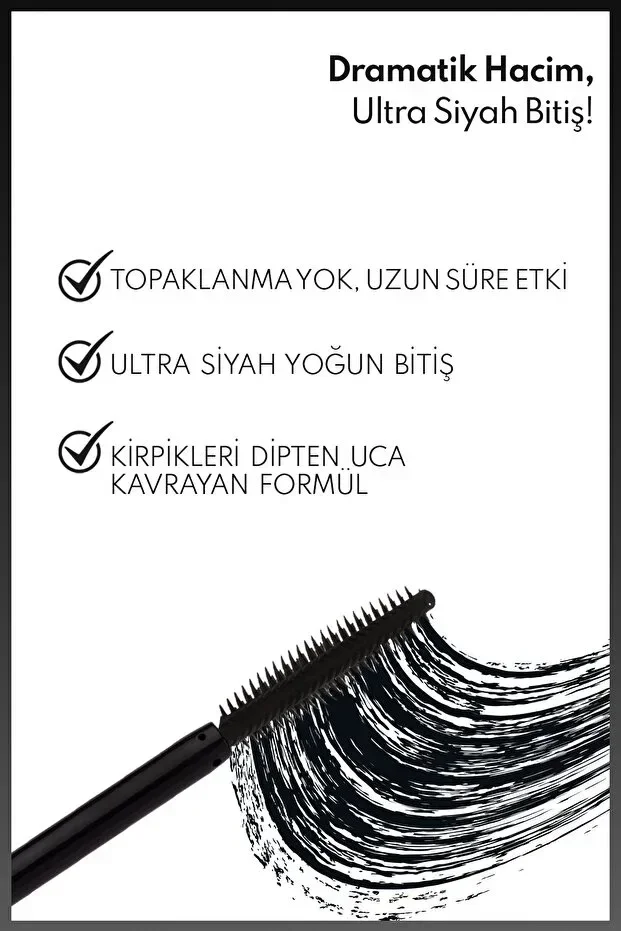 Signature Ultra Siyah Hacim Veren Maskara görsel 2