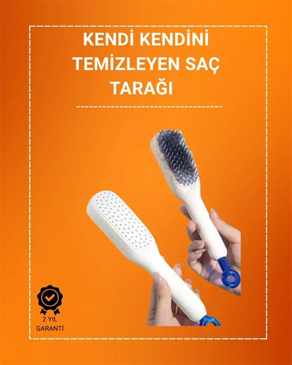 Kafa Derisi Masajlı Saç Tarağı – Kendini Tezleyen, Anti-Statik