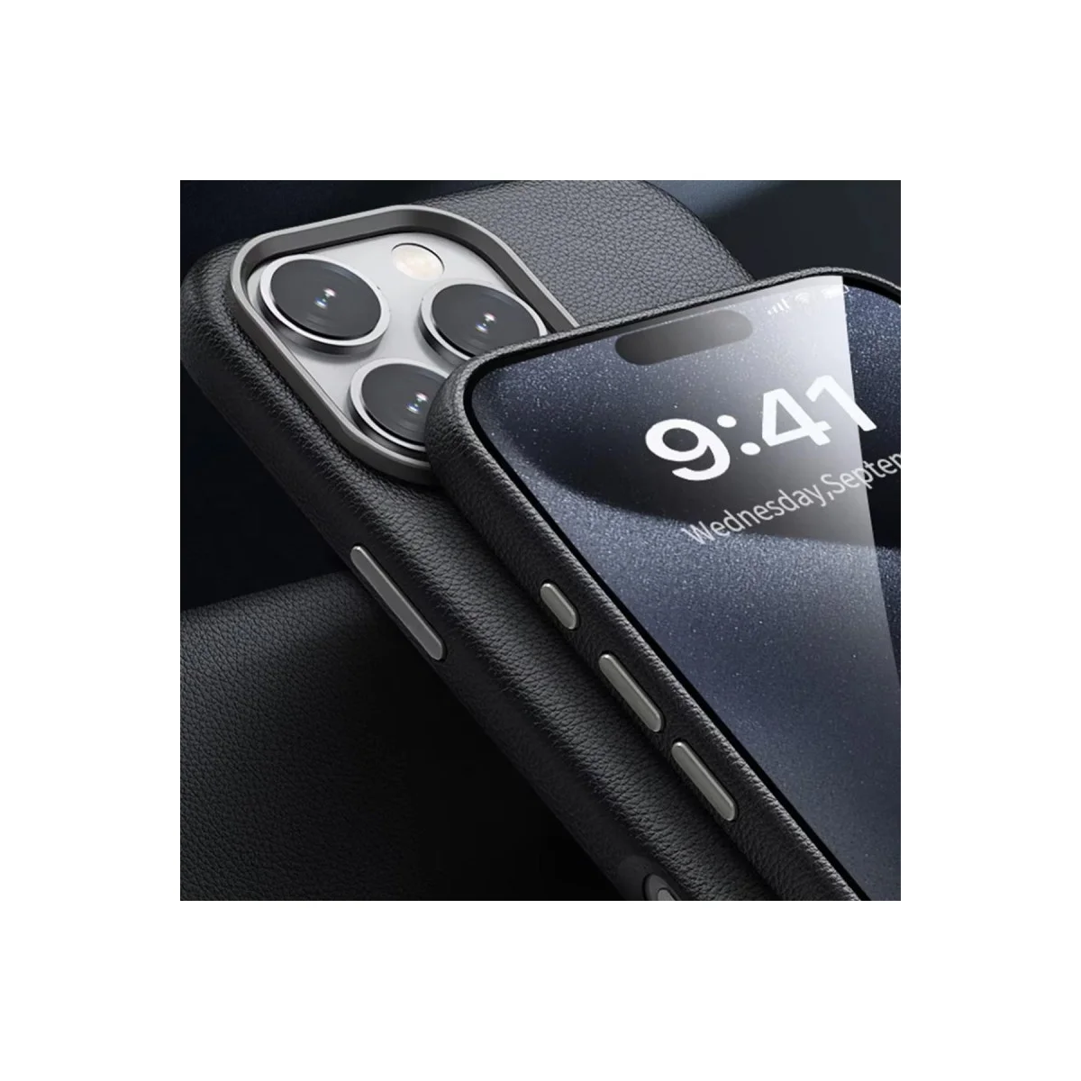 Joko Apple İphone 16 Pro Wonder Deri Magsafe Kapak - Siyah görsel 2