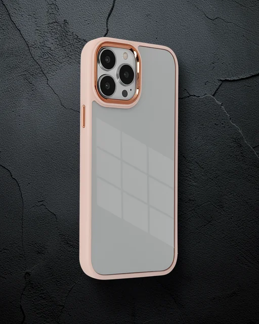Apple İphone 13 Pro Kılıf Dora Kapak - Pudra