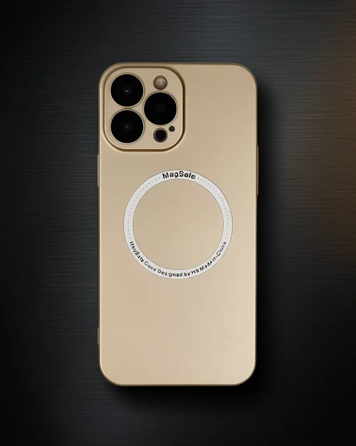 Apple İphone 14 Pro Kılıf Jack Magneticsafe Lens Silikon - Gold
