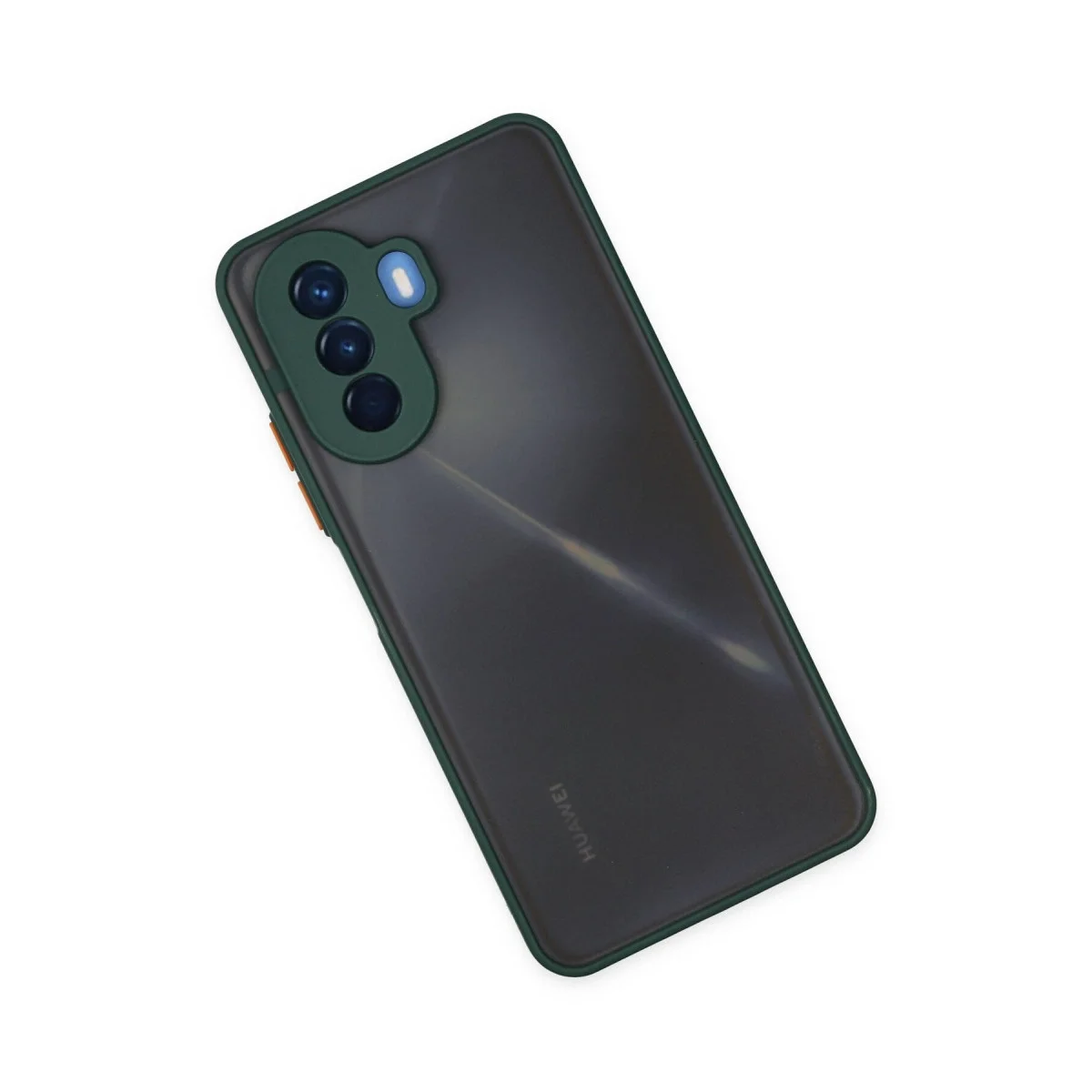 Huawei Nova Y70 Kılıf Montreal Silikon Kapak - Yeşil görsel 3
