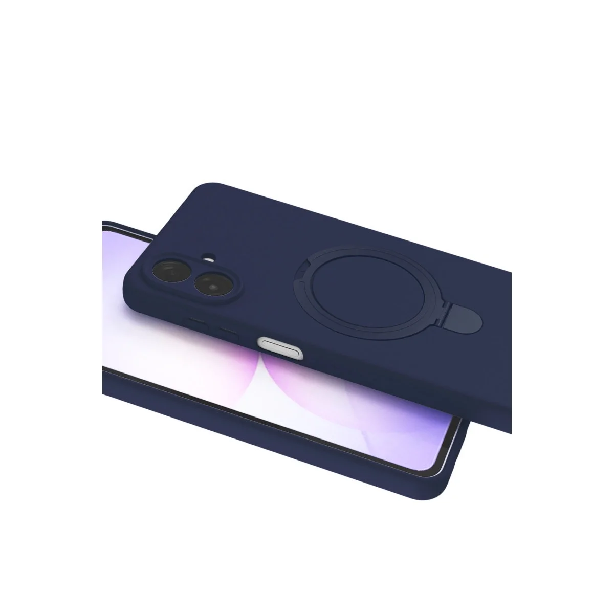 Samsung Galaxy A07 4g Regal Magsafe Standlı Kapak - Lacivert görsel 4