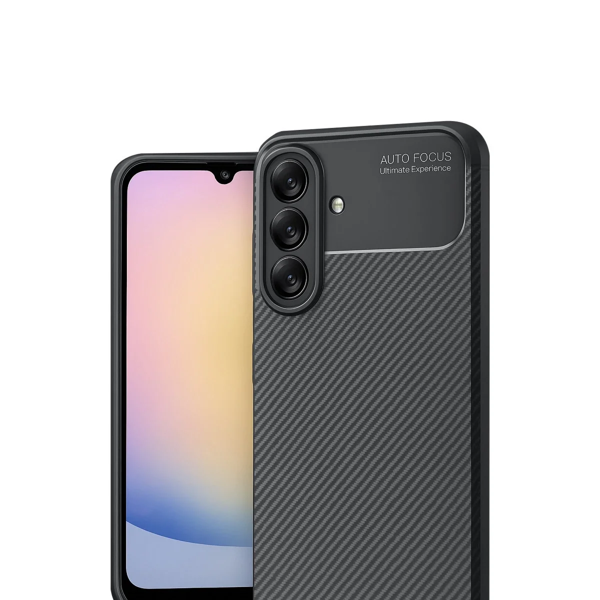 Samsung Galaxy A17 5g Auto Focus Karbon Kapak - Siyah görsel 2