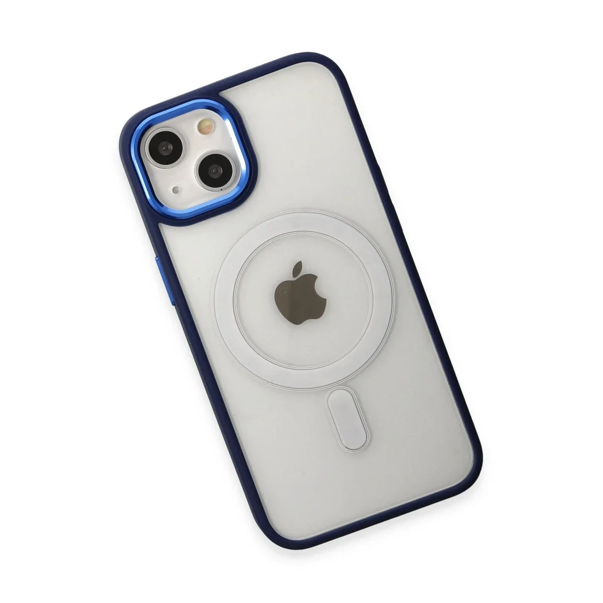 Apple iPhone 15 Pro Kılıf Room Magneticsafe Silikon - Lacivert görsel 3