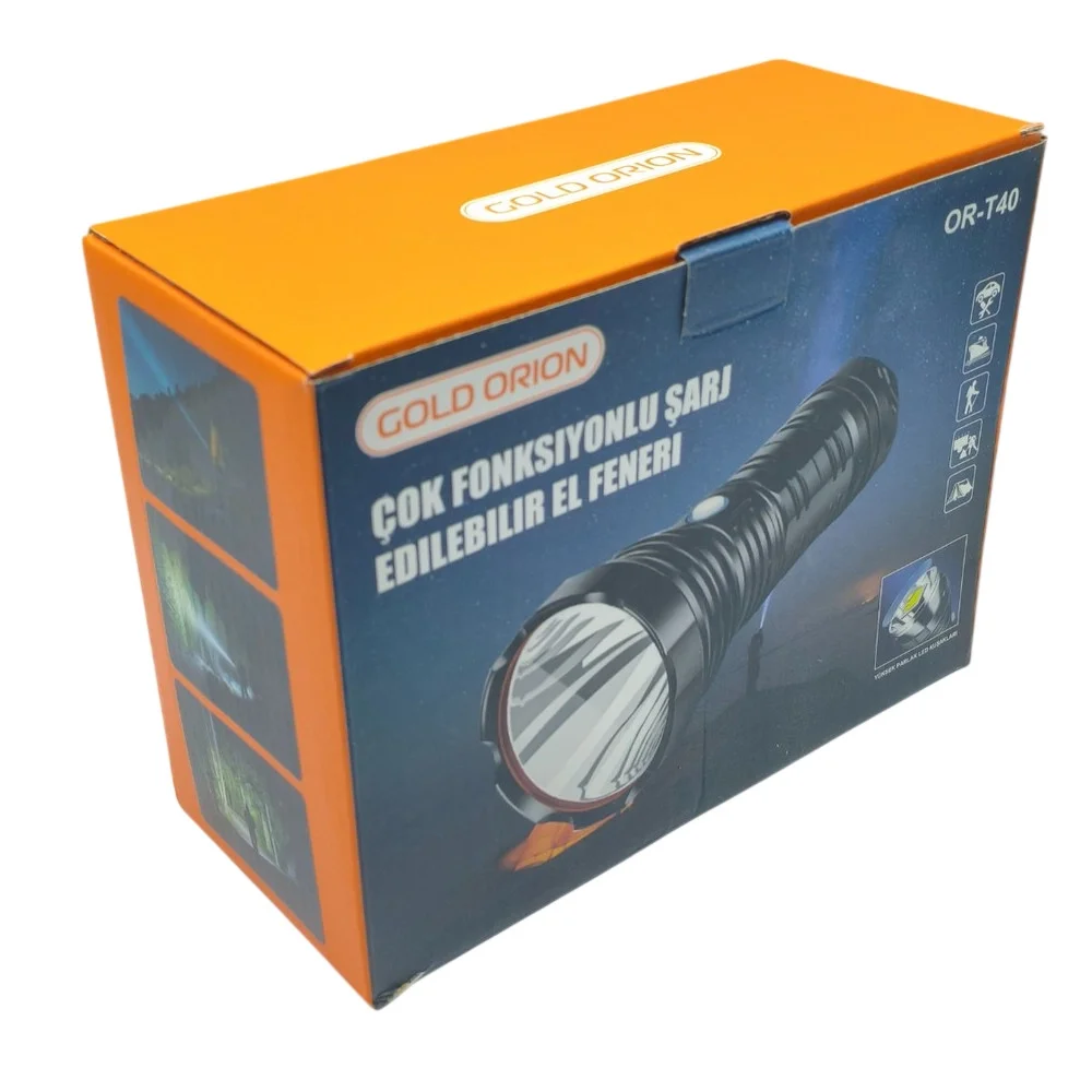 OR-T40 100W 5000 Lümen LED Şarjlı El Feneri görsel 5