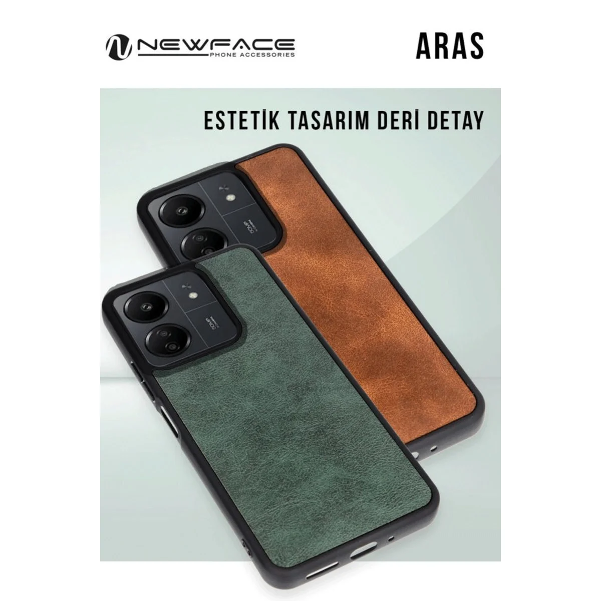 Samsung Galaxy A26 Kılıf Aras Deri Kapak - Kırmızı görsel 3