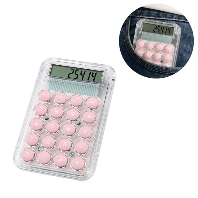 PM-25414 Pembe ni Hesap Makinesi görsel 5