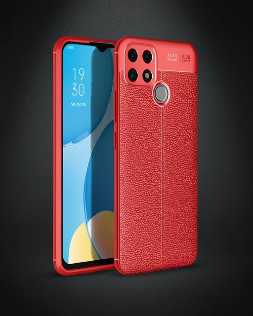 Oppo A15 Kılıf Auto Focus Kapak - Kırmızı