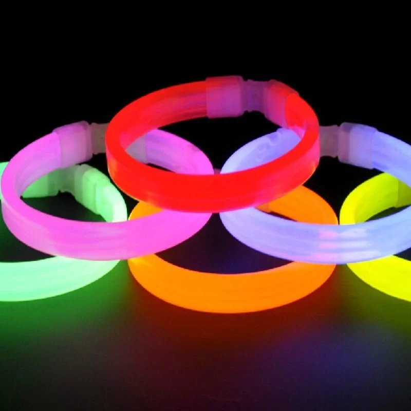 Glow Partisi Fosforlu Ekstra Kalın Bileklik 6 Renk 6’lı Set – Baskı Yapılabilir görsel 3