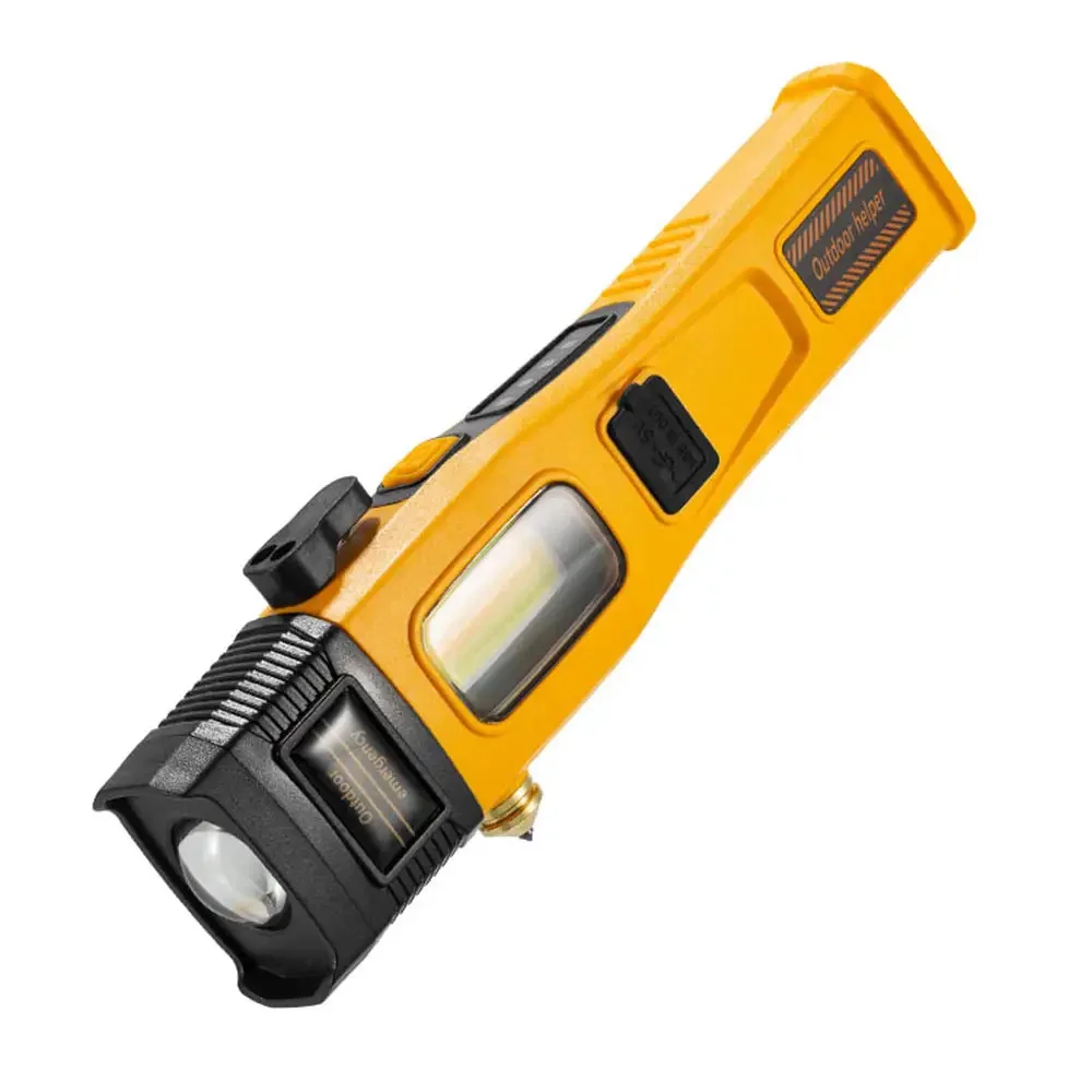 WS-1414 Cam Kıracaklı Dijital Göstergeli Mıknatıslı Şarjlı Acil Durum Tamirci Feneri