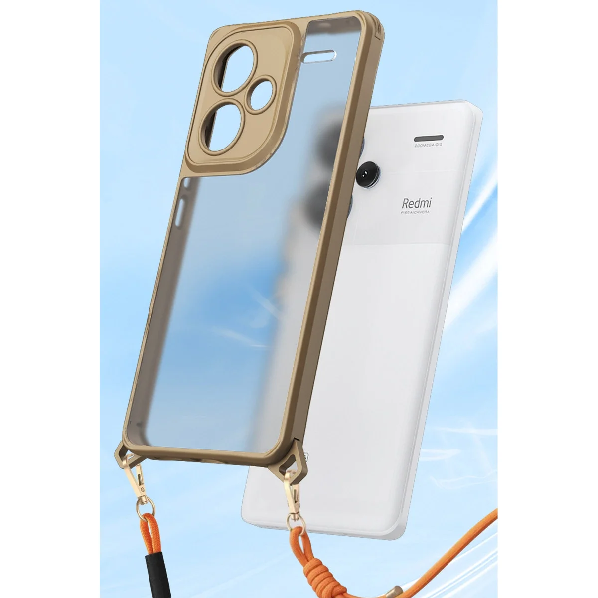 Xiaomi Redmi Note 13 Pro Plus Kılıf Penta Silikon Kılıf - Çöl Titanyum görsel 2