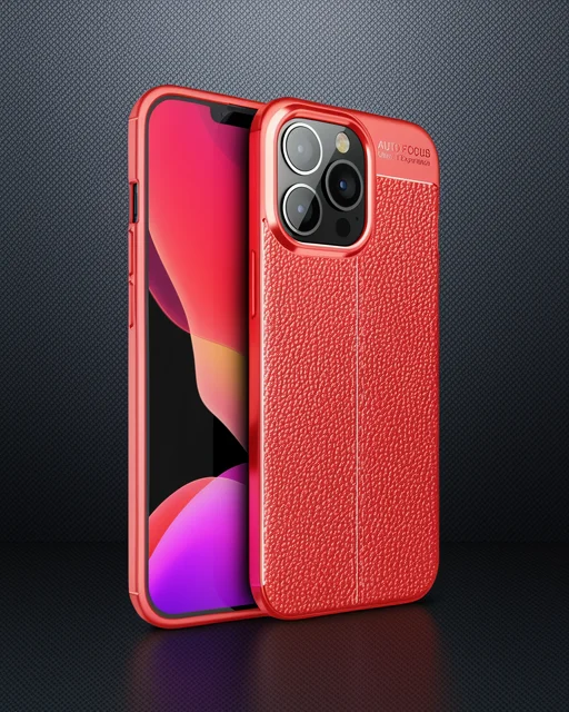 Apple İphone 13 Pro Kılıf Auto Focus Kapak - Kırmızı