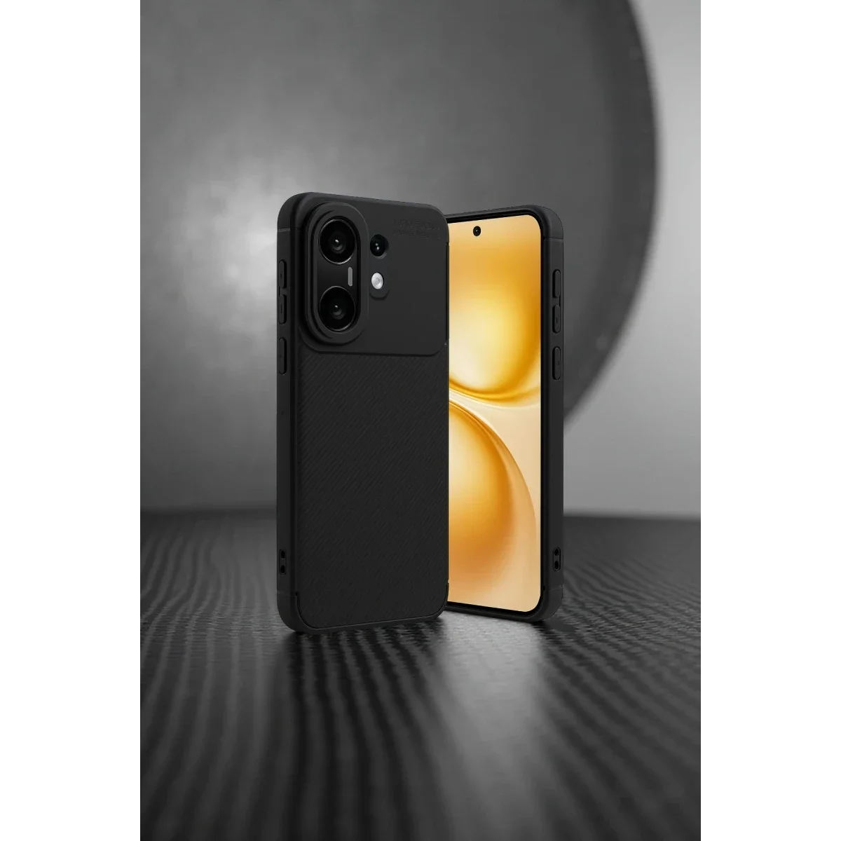 Vivo X200 FE Auto Focus Karbon Kapak - Siyah görsel 5
