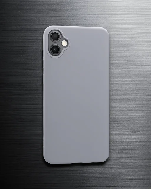 Samsung Galaxy A05 Kılıf Nano İçi Kadife Silikon - Gri