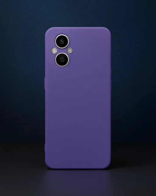 Oppo Reno 7 Lite Kılıf Nano İçi Kadife Silikon - Mor