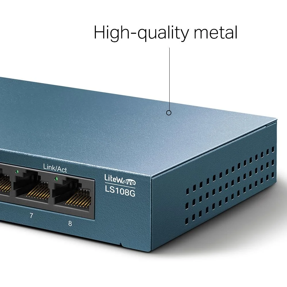 LS108G 8 Port Gıgabıt Metal Kasa Swıtch görsel 3