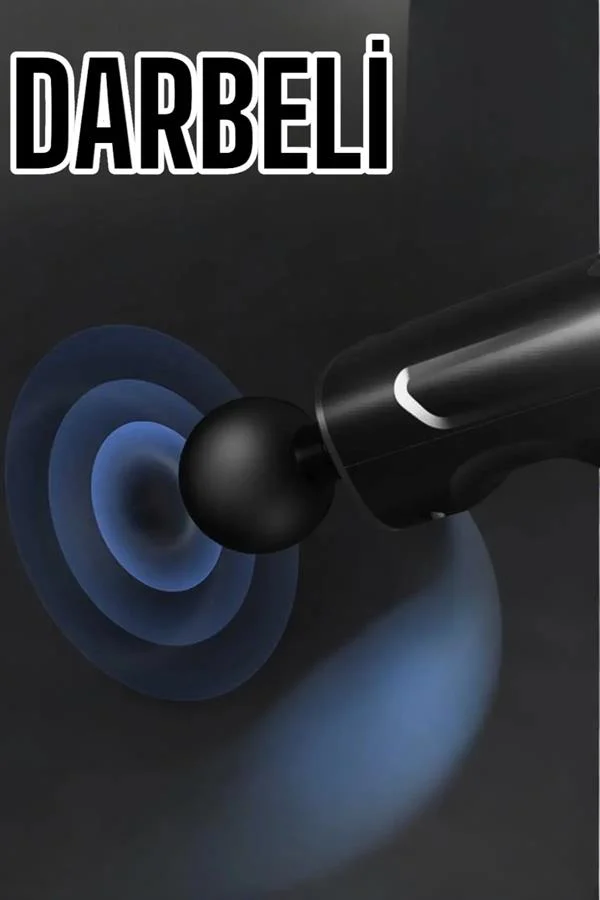 4 Başlıklı Darbeli Şarjlı Masaj Aleti Tabancası Kablosuz görsel 4