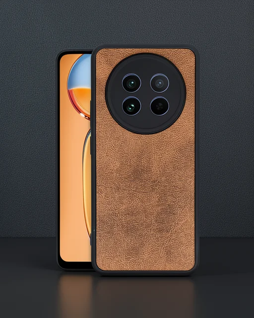 Realme 12 5g Kılıf Aras Deri Kapak - Taba