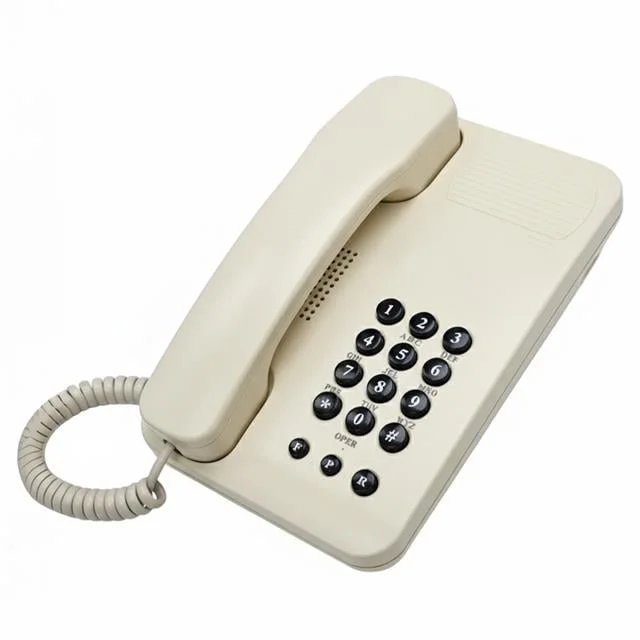 Botech TK-1020 Ekransız Masaüstü og Santral Uyumlu Telefon (Krem)