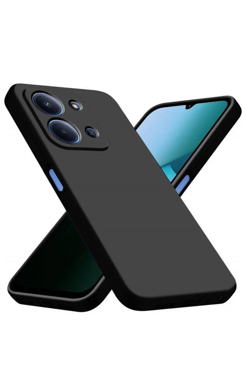 Xiao Red 15C 4G Nano içi Kadife Silikon - Siyah
