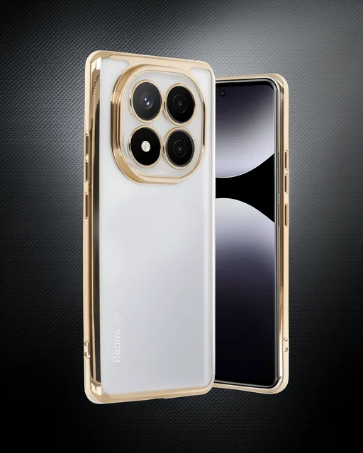 Xiaomi Redmi Note 14 Pro 4g Kılıf Razer Lensli Silikon - Gold