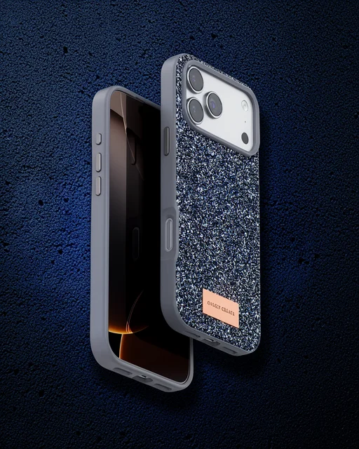 Onegif Apple İphone 17 Pro Max Bright Simli Kapak - Gümüş
