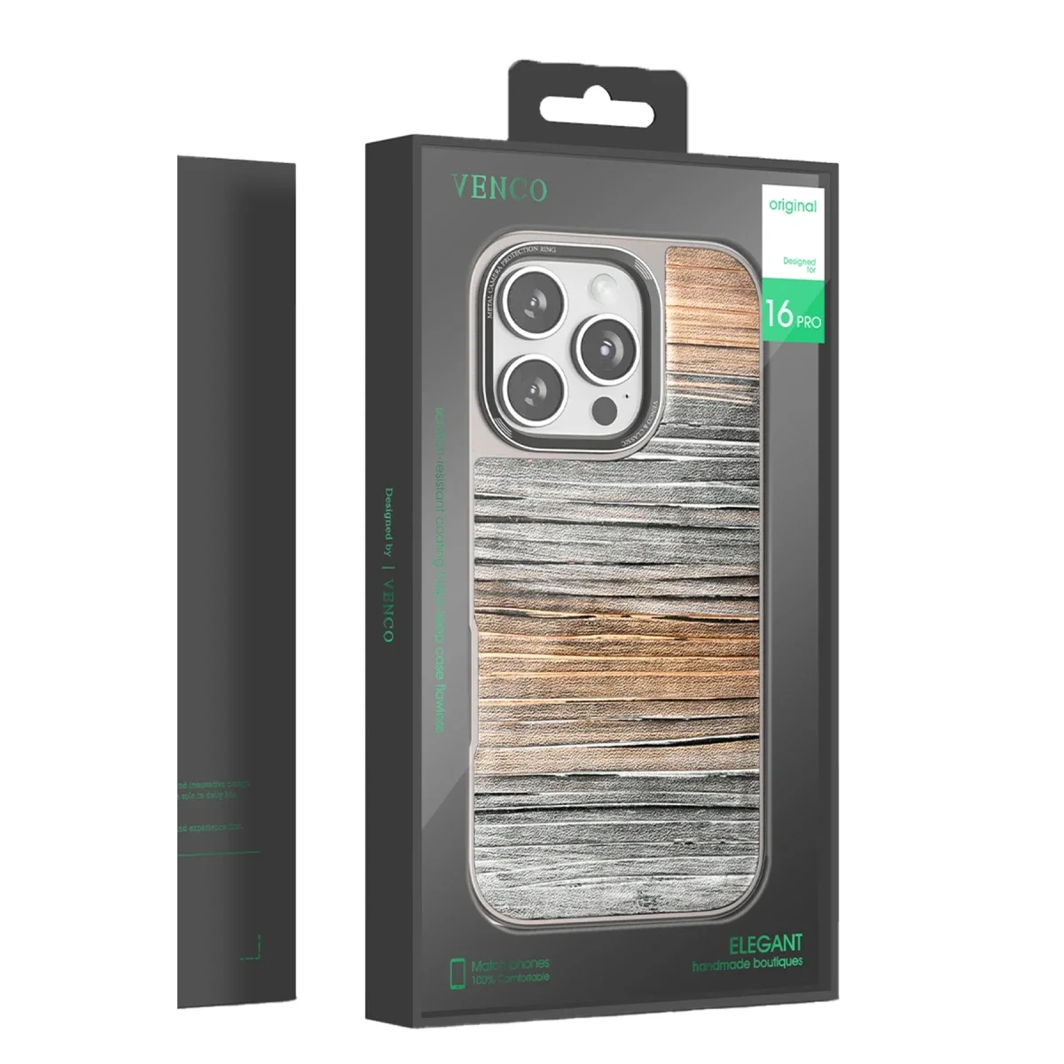 Venco Apple iPhone 16 Pro Max Wave Kapak - Koyu Kahve görsel 4