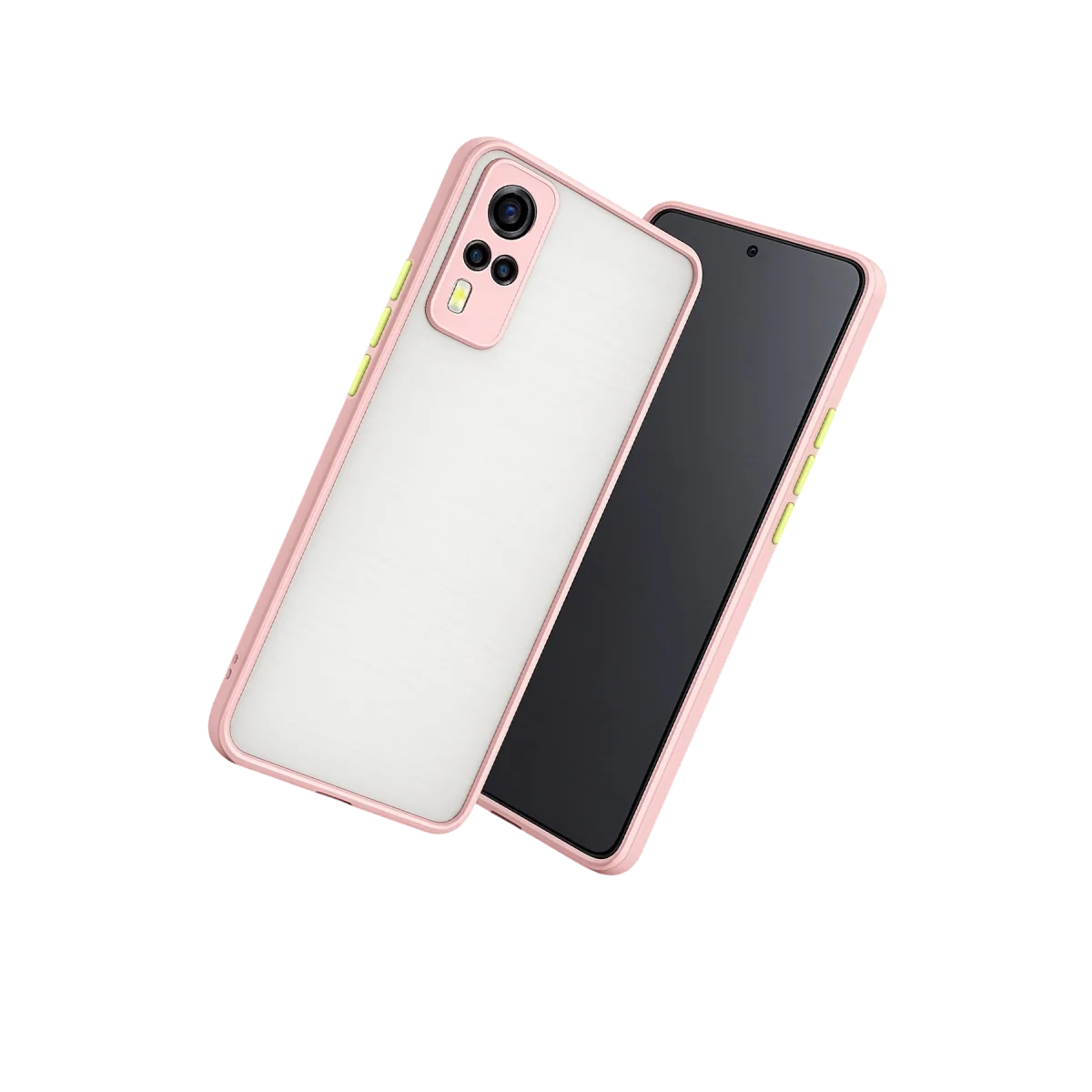 Vivo Y53s Kılıf Montreal Silikon Kapak - Pembe görsel 3