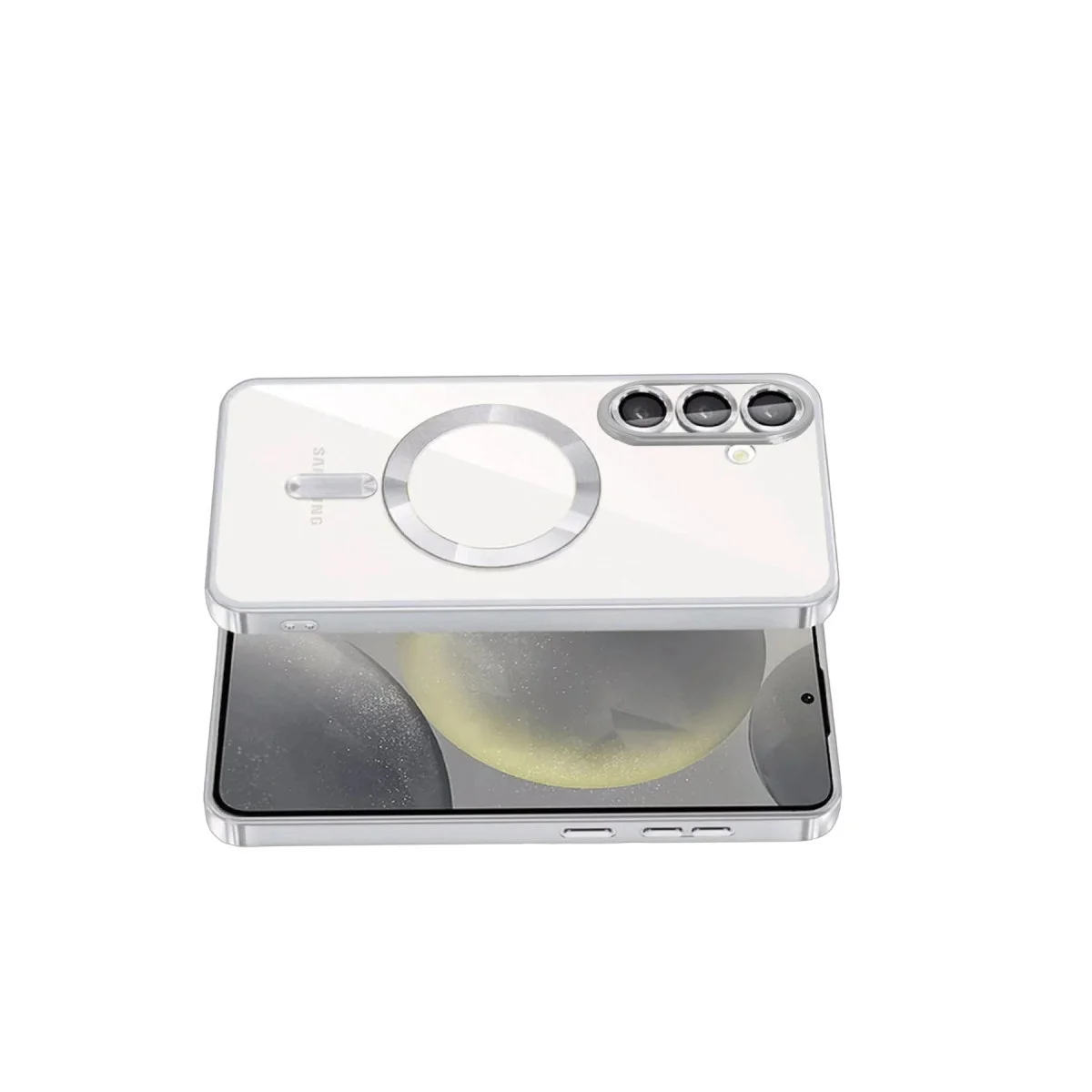 Samsung Galaxy A57 5g Kross Magneticsafe Kapak - Gümüş görsel 3