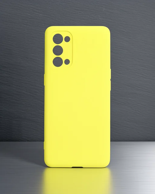 Oppo Reno 5 Pro Kılıf First Silikon - Sarı