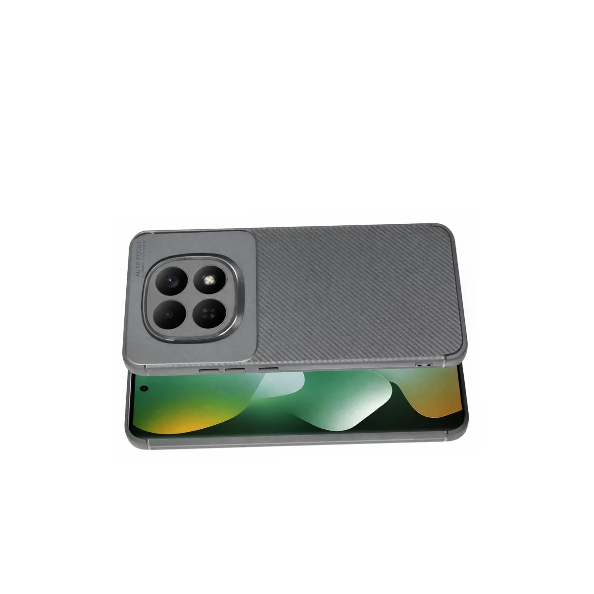 Xiao Red Note 15 4g Auto Focus Karbon Kapak - Gri görsel 4