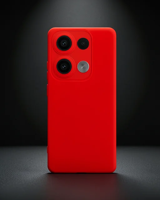 Xiaomi Redmi Note 13 4g Kılıf Nano İçi Kadife Silikon - Kırmızı