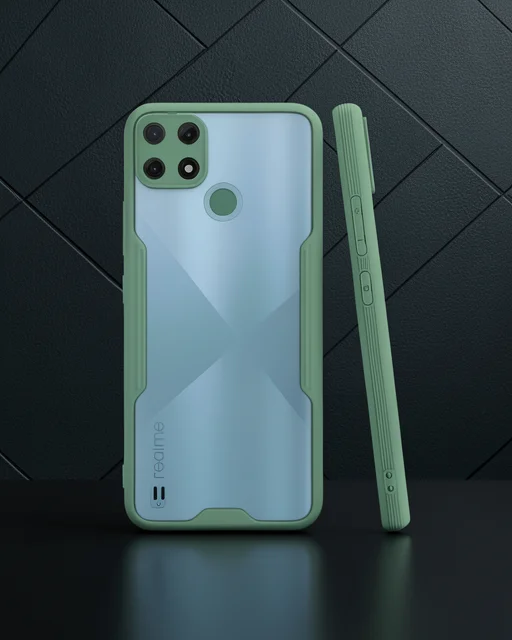 Realme C25y Kılıf Platin Silikon - Yeşil