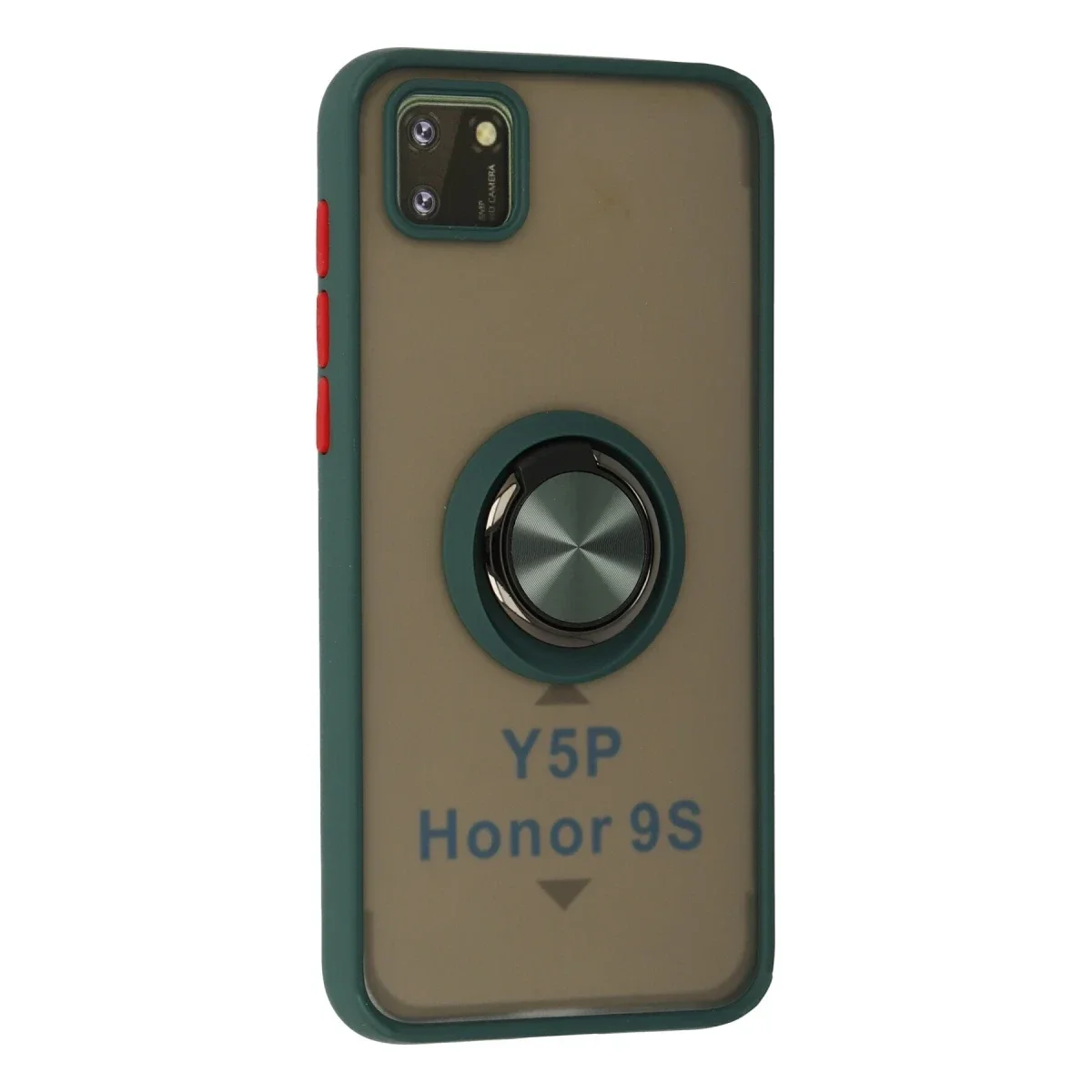 Huawei Y5P Kılıf Montreal Yüzüklü Silikon Kapak - Yeşil görsel 2