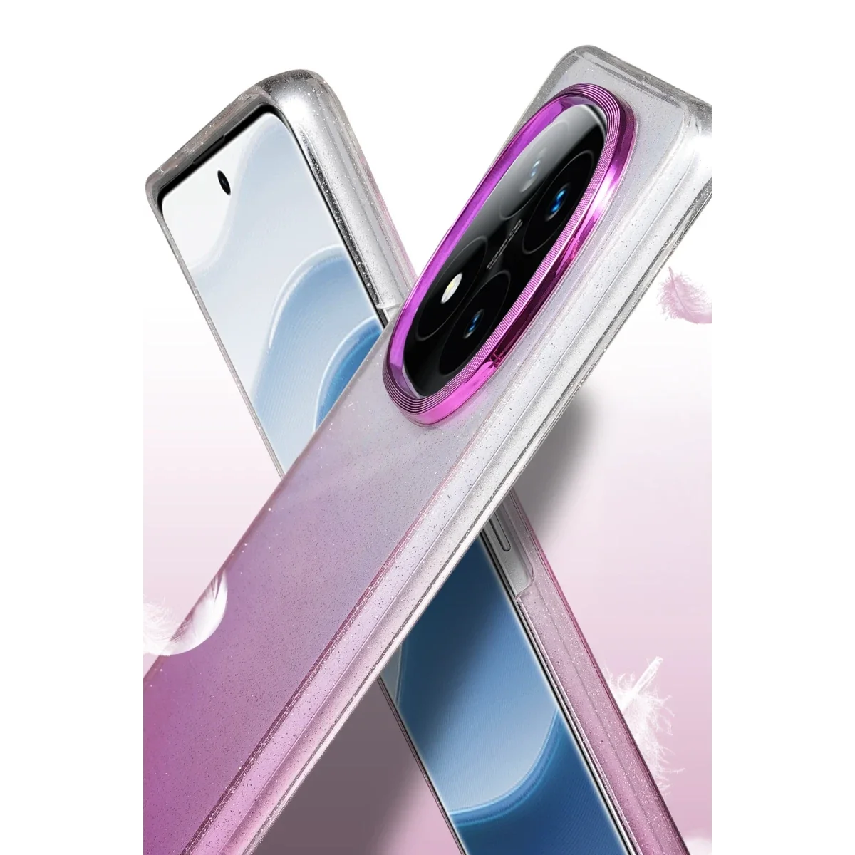 Xiaomi Redmi Note 14 Pro 5G Glossy Kapak - Mavi görsel 2