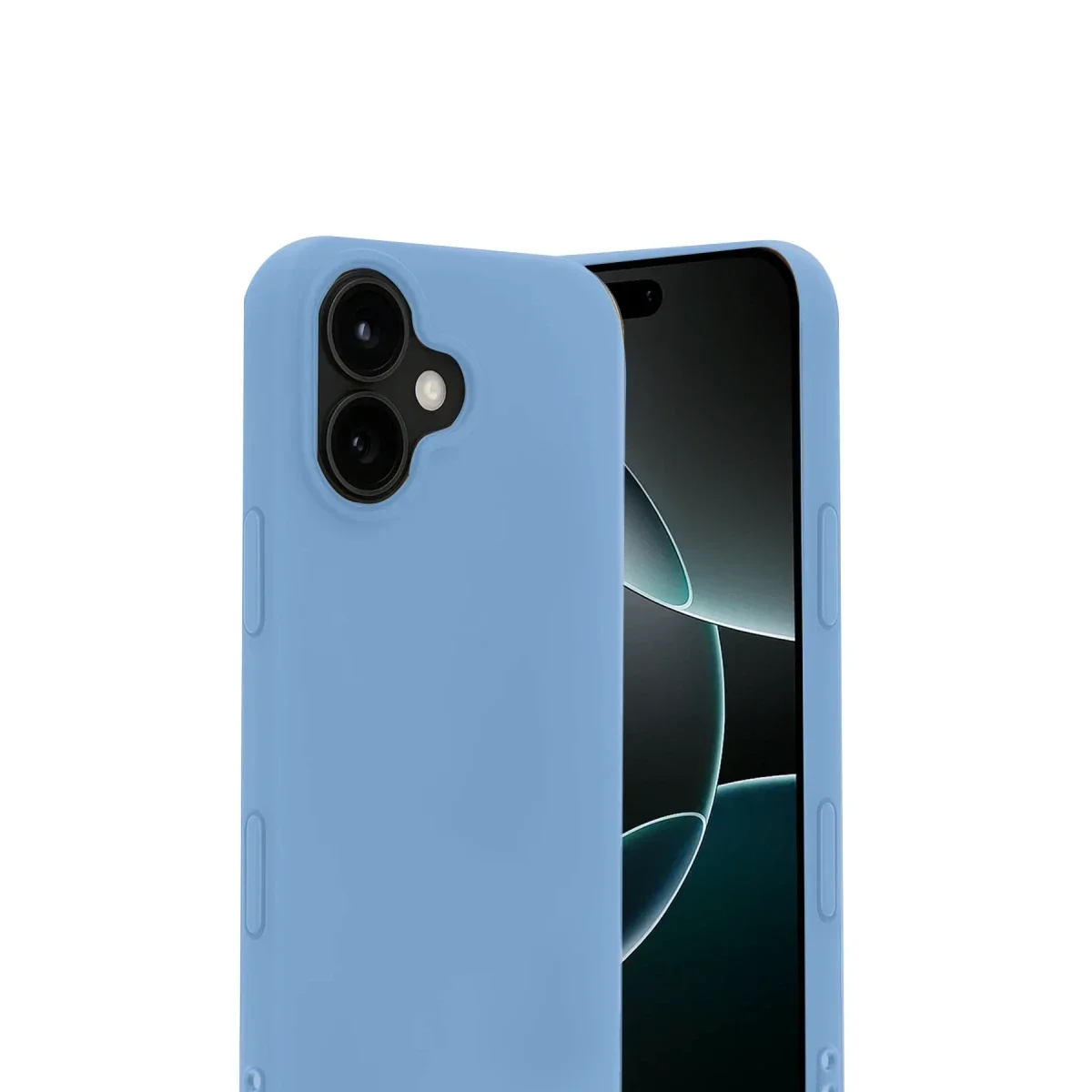 Apple iPhone 17 Nano içi Kadife Silikon - Mavi görsel 2