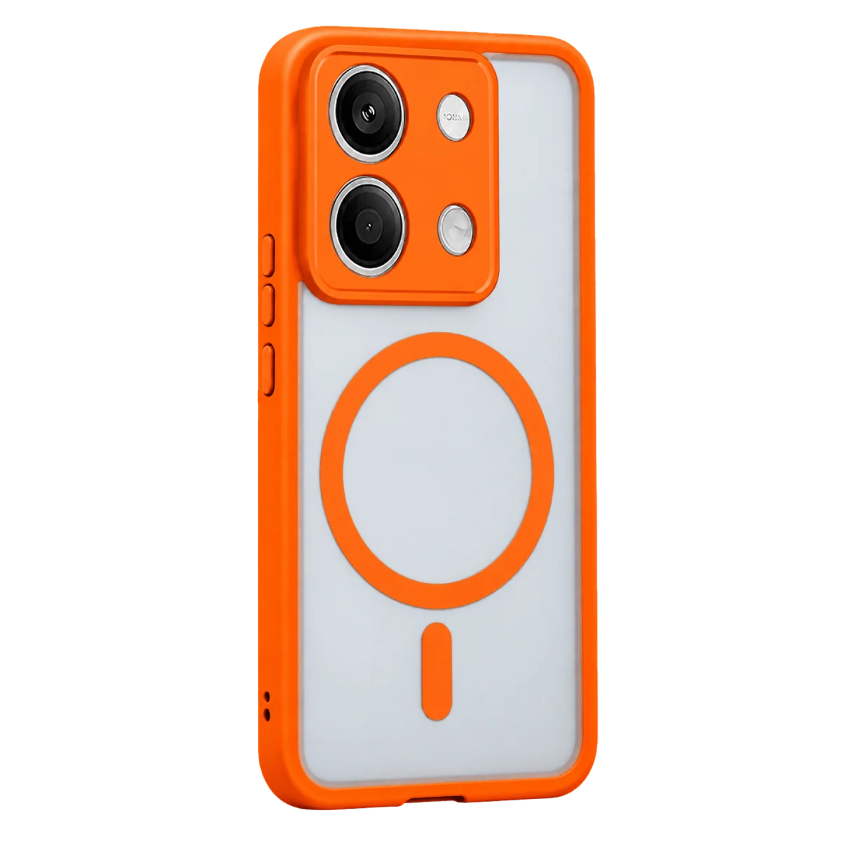 Xiaomi Redmi Note 13 5G Loji Magsafe Kapak - Turuncu