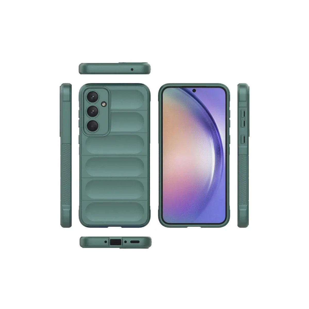 Samsung Galaxy A26 Kılıf Optimum Silikon - Koyu Yeşil görsel 3