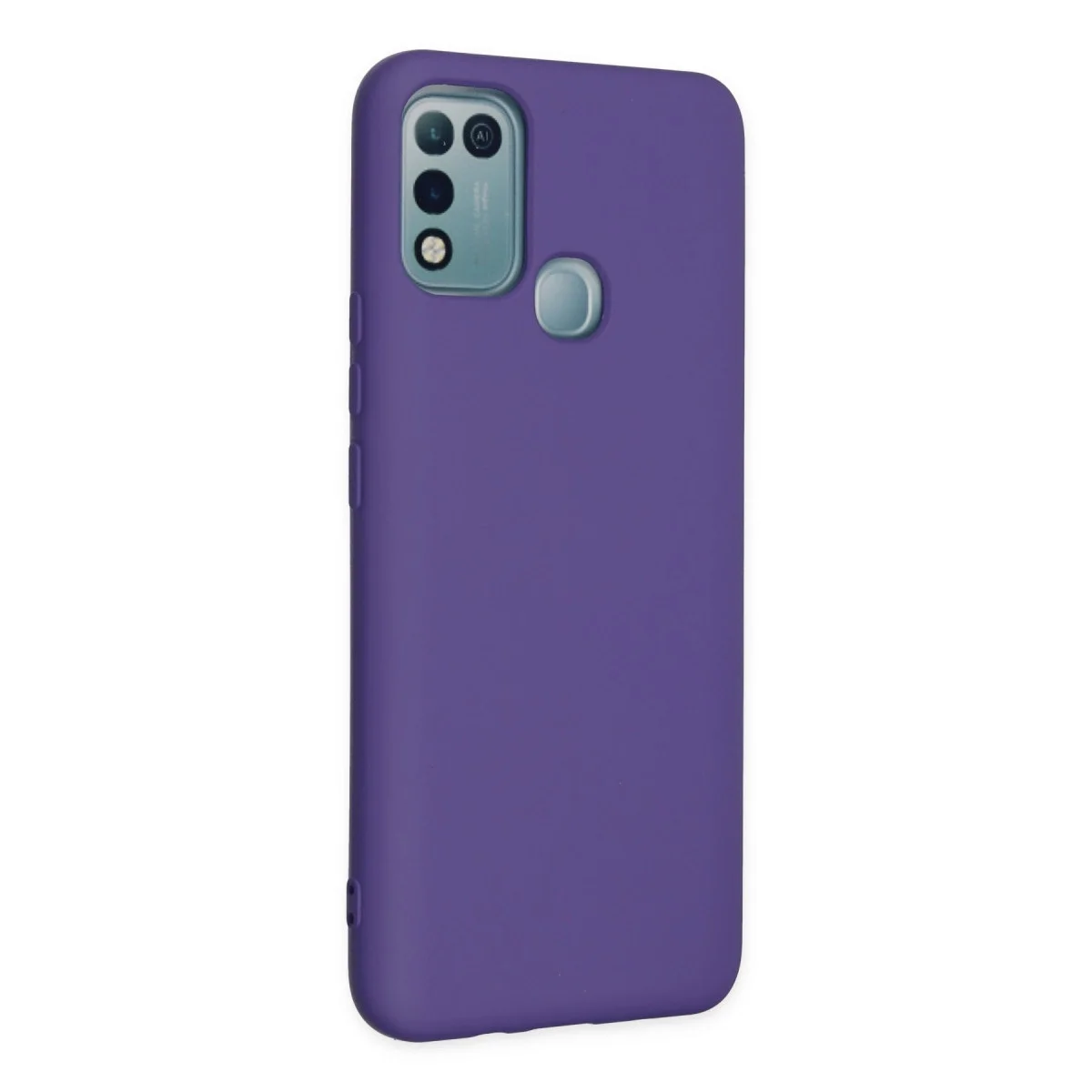 İnfinix Hot 10 Play Kılıf Nano İçi Kadife Silikon - Mor görsel 2