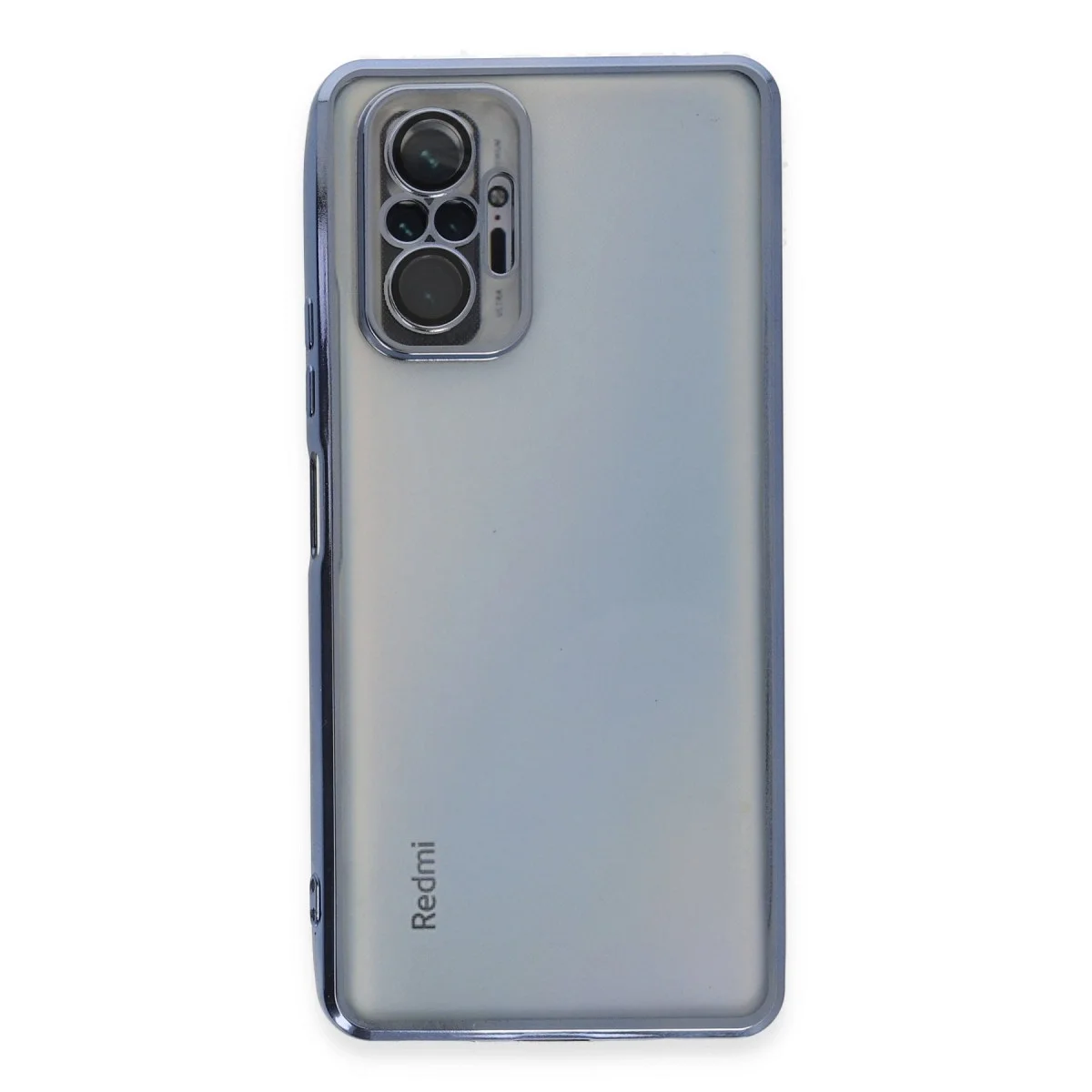 Xiaomi Redmi Note 10 Pro Kılıf Razer Lensli Silikon - Açık Mavi görsel 2