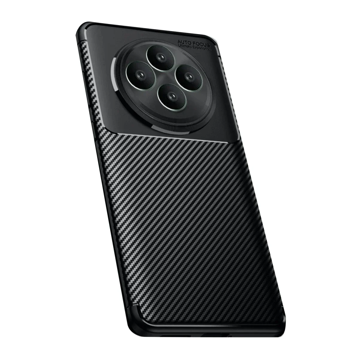 Oppo Reno 11 FS Kılıf Auto Focus Karbon Kapak - Siyah