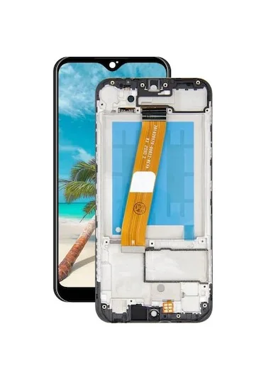 Samsung A01 Ekran Dokunmatik Çıtalı SRV (Siyah)