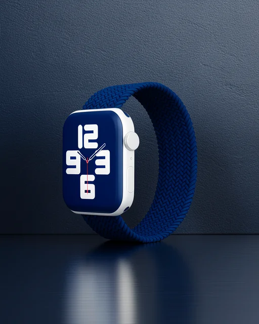 Apple Watch 38mm Ayarlı Solo Silikon Kordon - Lacivert