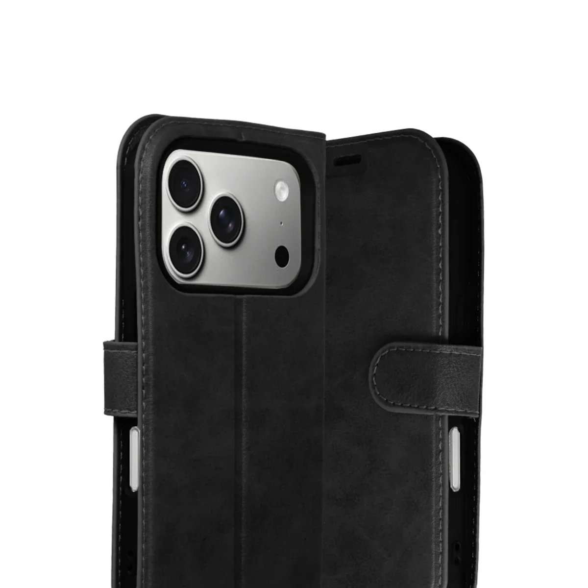 Apple iPhone 17 Pro Trend S Plus Kapaklı Kılıf - Siyah görsel 2