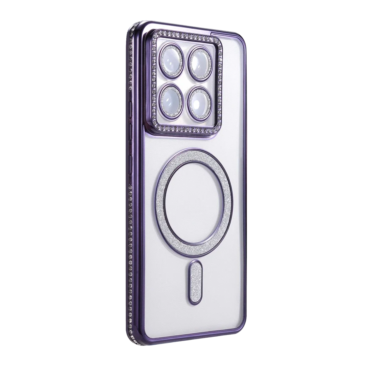 Xiaomi Mi 14T Pro Joke Simli Magneticsafe Kılıf - Derin Mor görsel 3