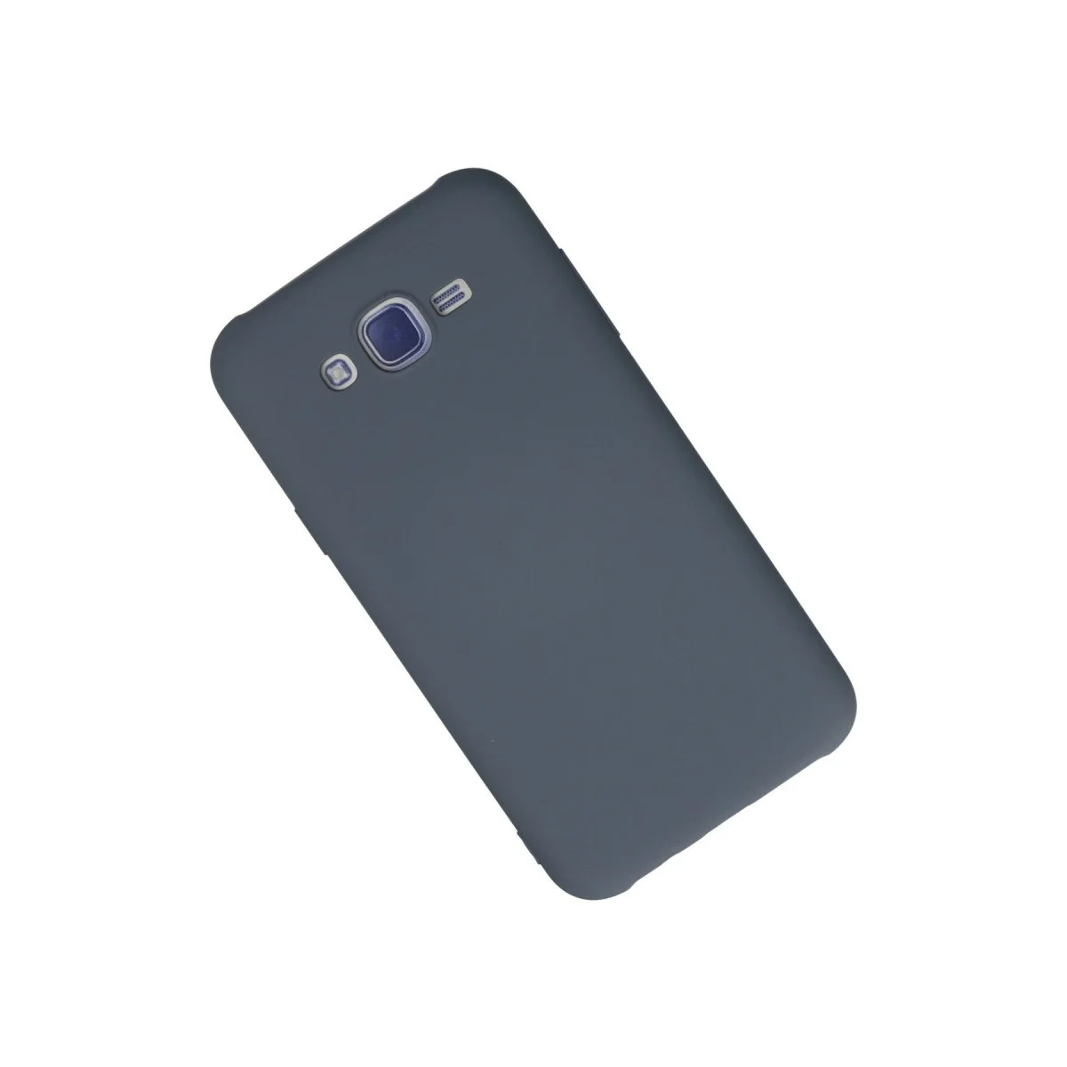 Samsung Galaxy J7 Kılıf Nano İçi Kadife Silikon - Gri görsel 2
